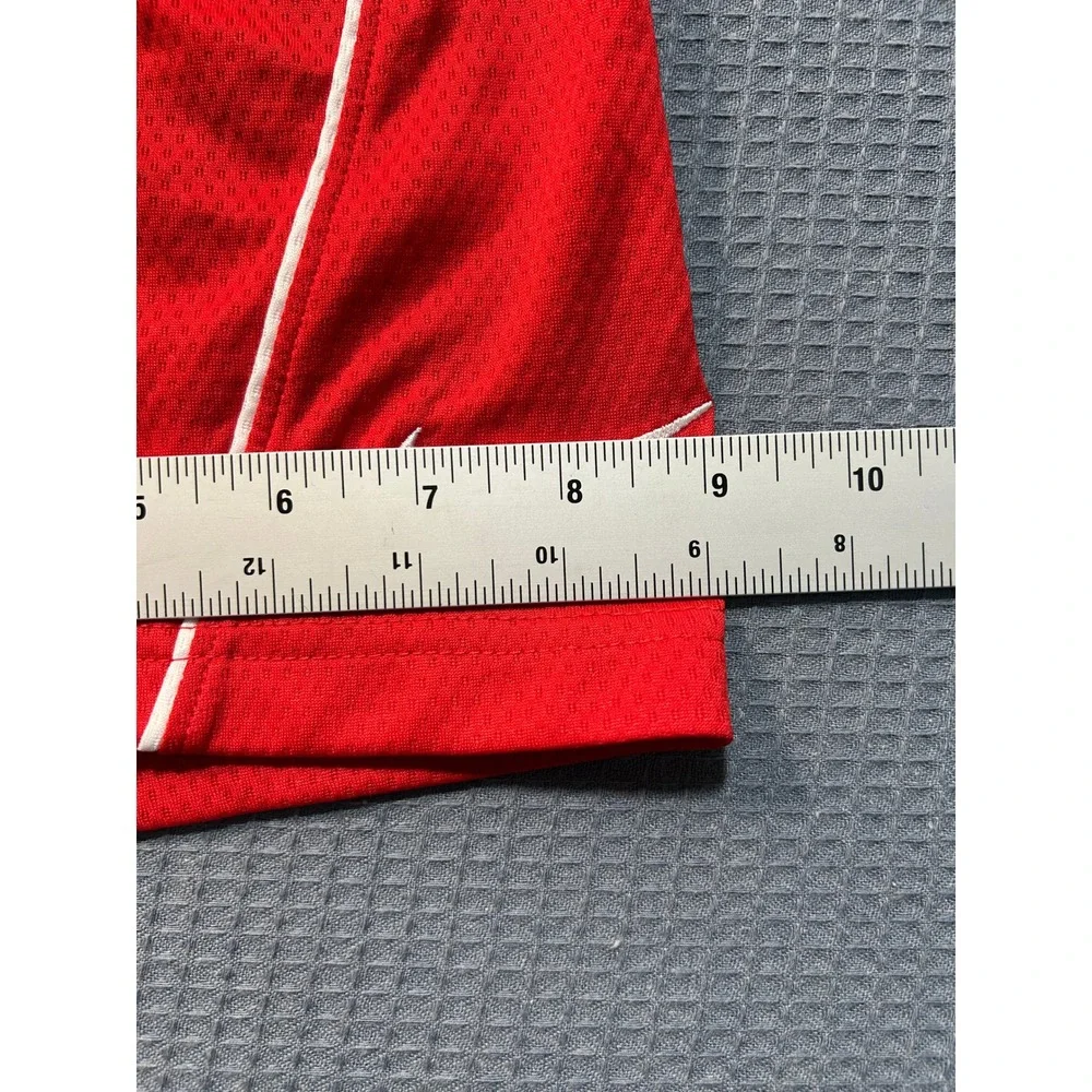 Nike Basketball Shorts Youth  Dri-FIT Mesh Athletic Sz M Red